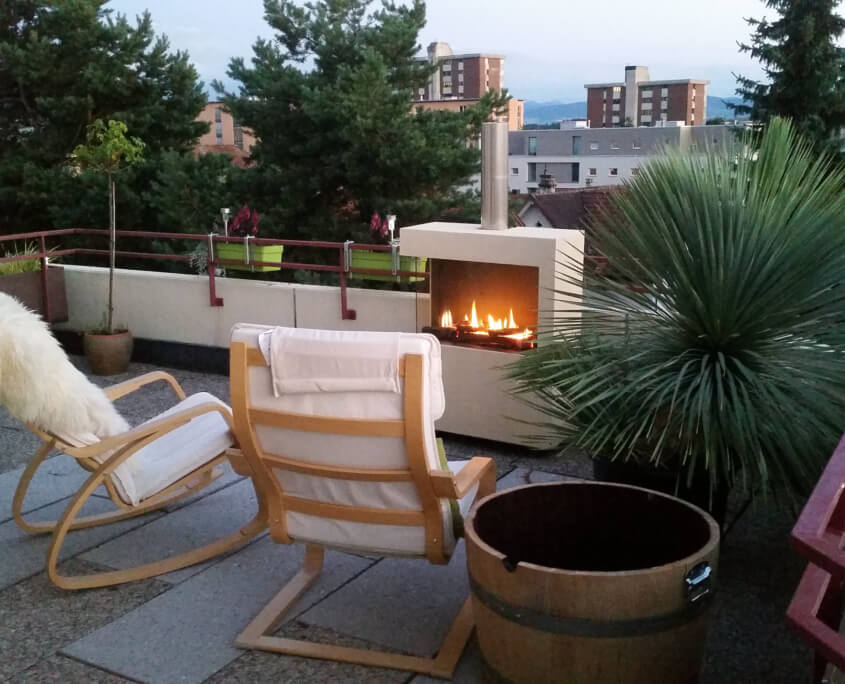 Outdoor Küchen und Feuerstellen - wellflamm - Cheminée- & Ofenbau